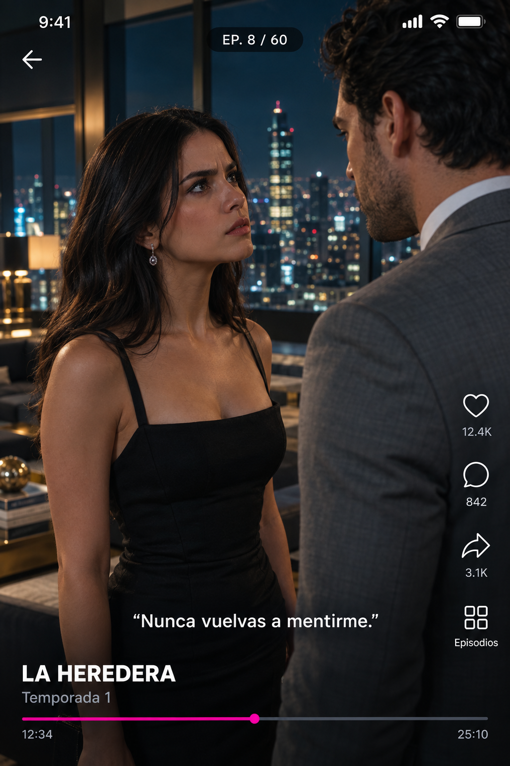 Reproductor vertical de episodios