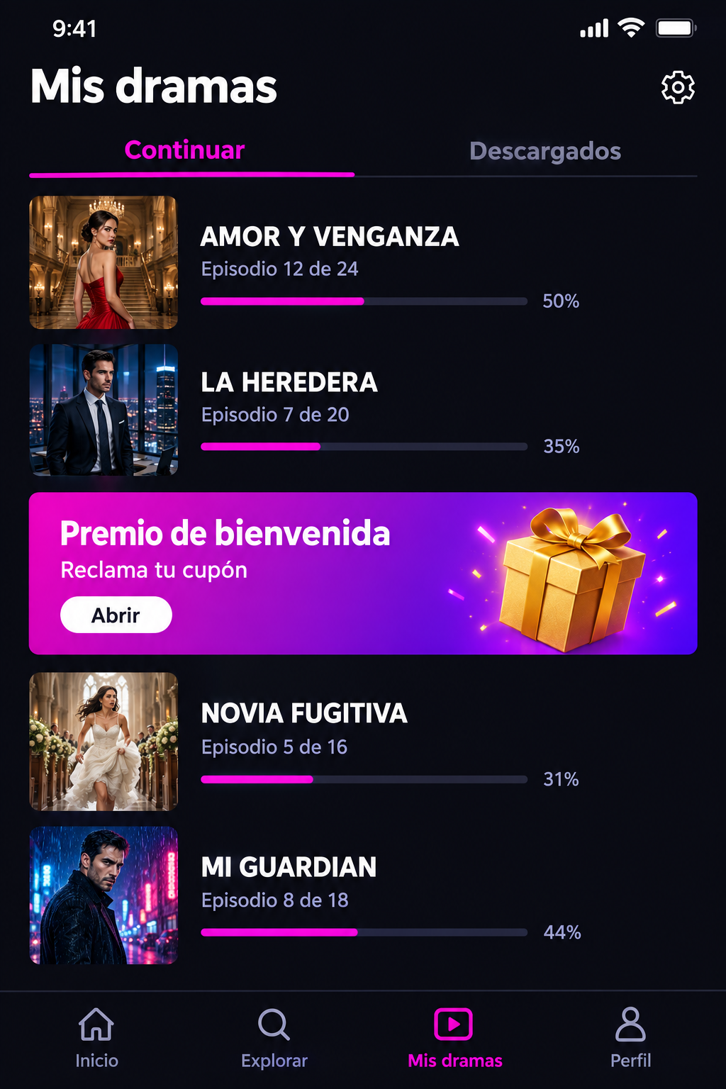 Mis dramas y capítulos descargados
